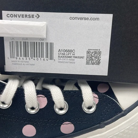 Converse WMNS High-Top Platform Sneakers A10688C
CTAS LIFT HI
BLACK/SUMMIT PINK - Picture 16 of 16